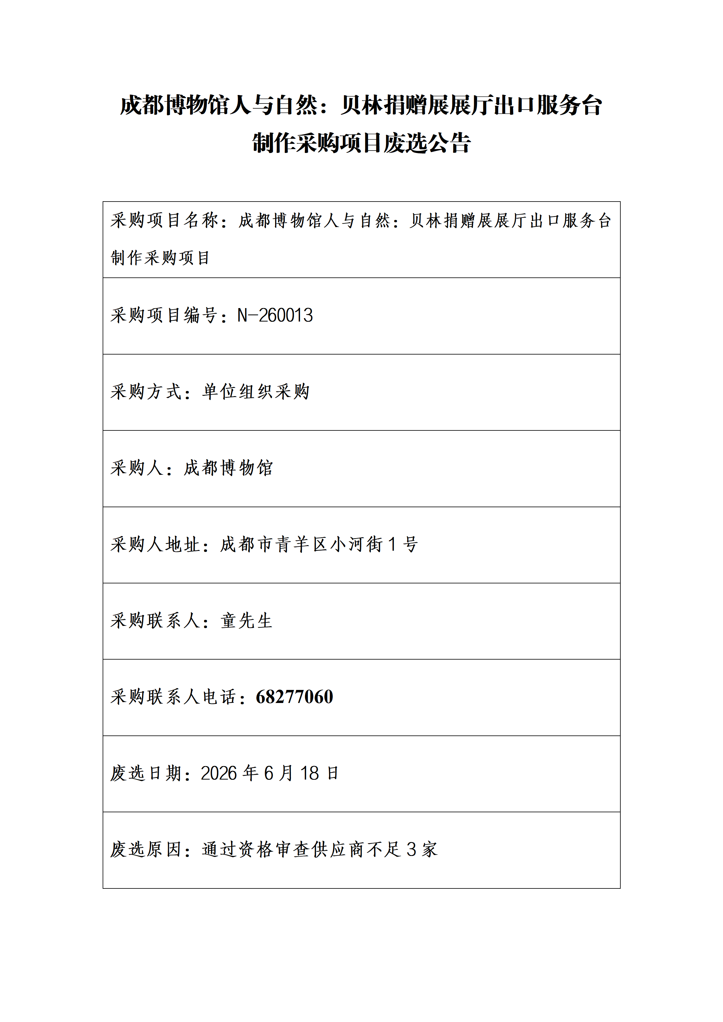 成都博物馆人与自然：贝林捐赠展展厅出口服务台制作采购项目废选公告_01.png
